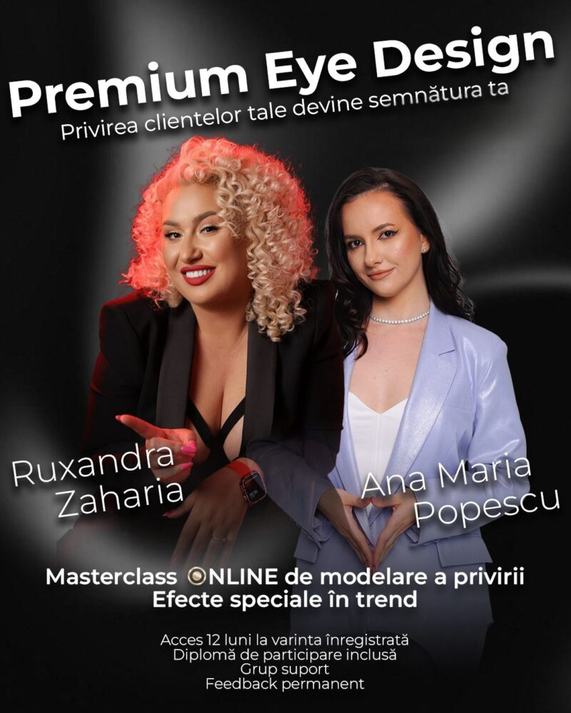 Evident Lash Academy, Cursuri de gene, Beauty, Lash and brow, Ruxandra Zaharia, Cursuri online gene si sprancene, academie de cursuri online de beauty